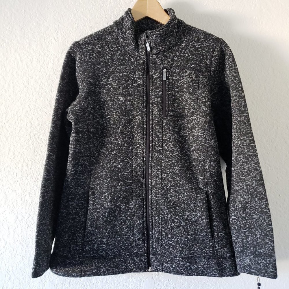 NWT - Calvin Klein Long Sleeve Zipper Front Fleece Jacket with Pockets - Size M